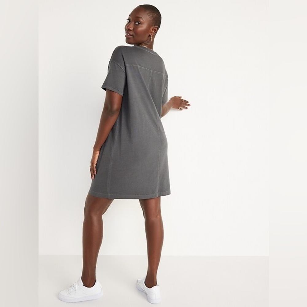 Old Navy Grey T-Shirt Dress